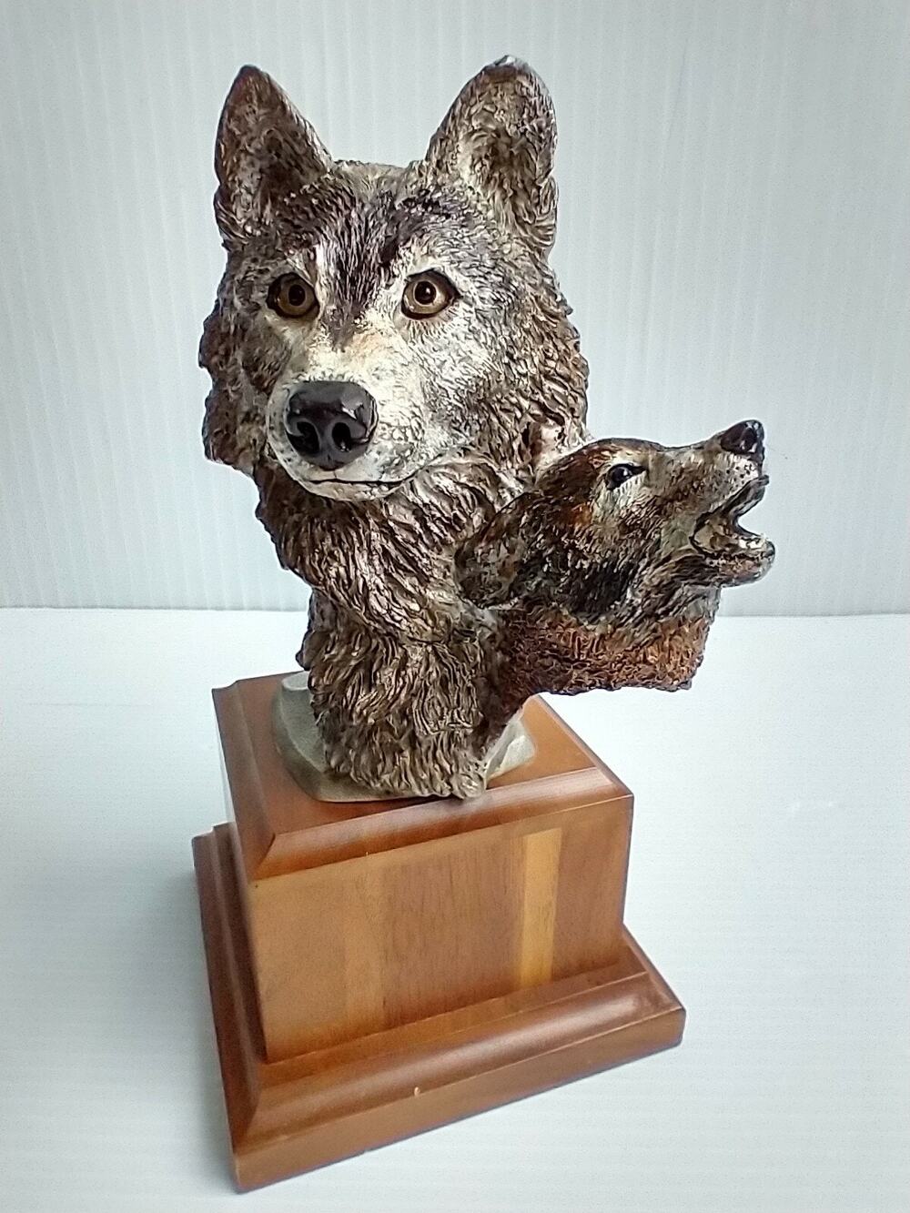 Masterworks Pewter Wolf Figurine NIGHT SONG Sedlow 1993 Limited Edition Signed